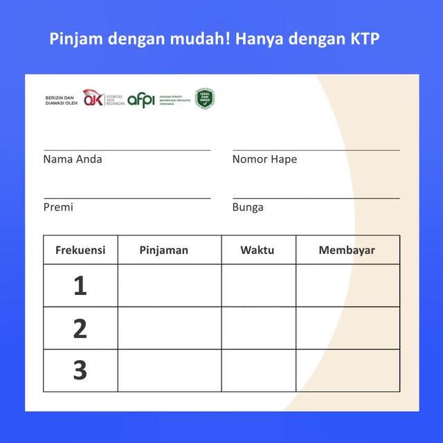 Perhatian! Untuk pengguna diatas 18 tahun bisa dapat limit pinjaman 10 juta!