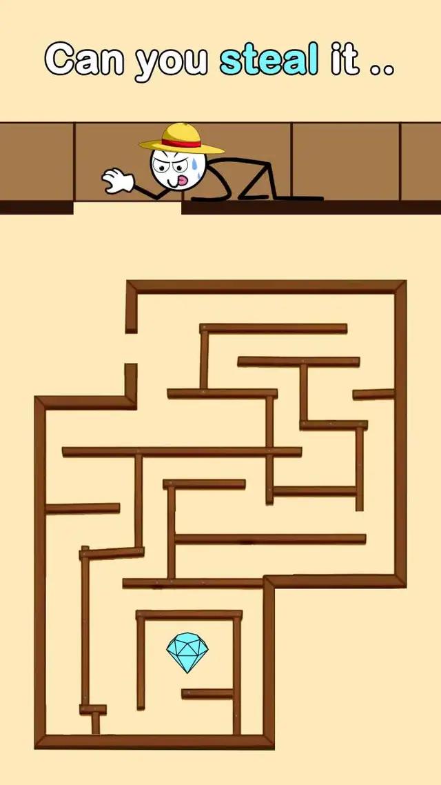 Help the thief to escape by solving mind boggling puzzles!