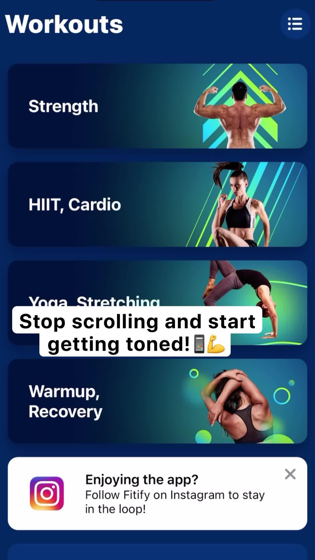 Personalized fitness plan