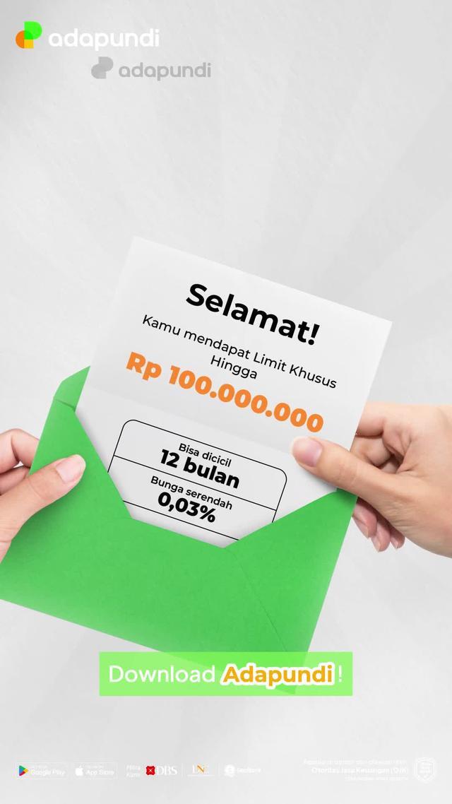 Limit Tinggi 100juta,Bunga Mulai Dari 0,03%