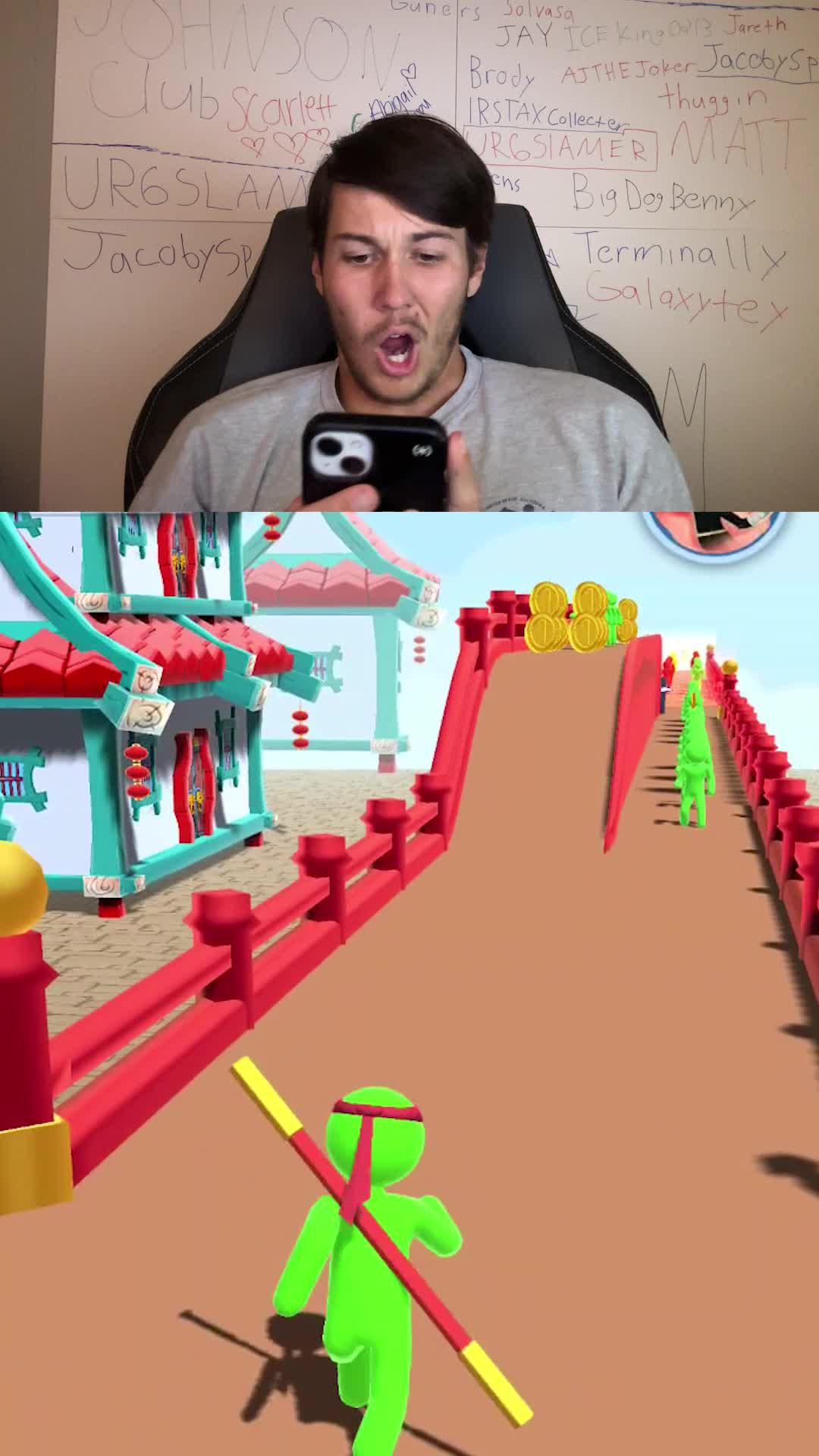 A popular parkour game