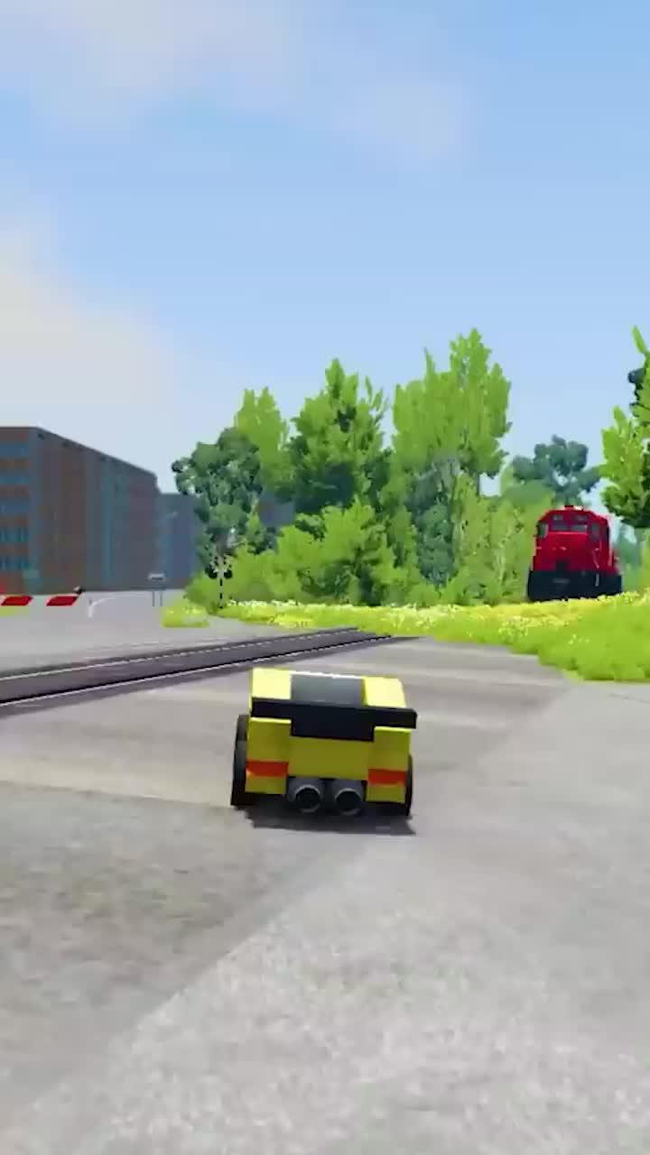 Train vs cars beamng