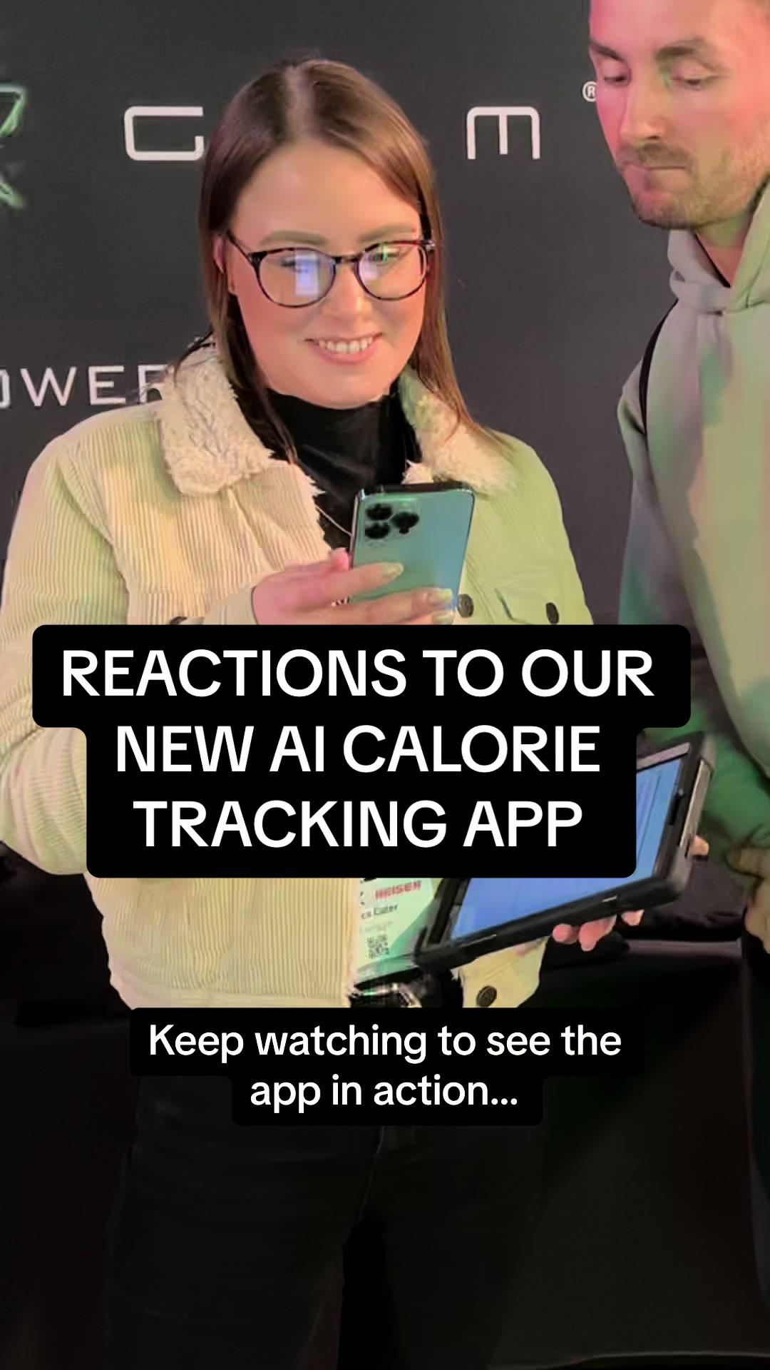 We asked people at a fitness expo in london to log their food with our new ai calorie tracking app (by sending a voice note) - here’s their reactions… Its a game changer. Download it from the app store today 💪 #caloriedeficit #caloriecounter #calorietracker #fitnesstips #fatloss #nutritioncoach