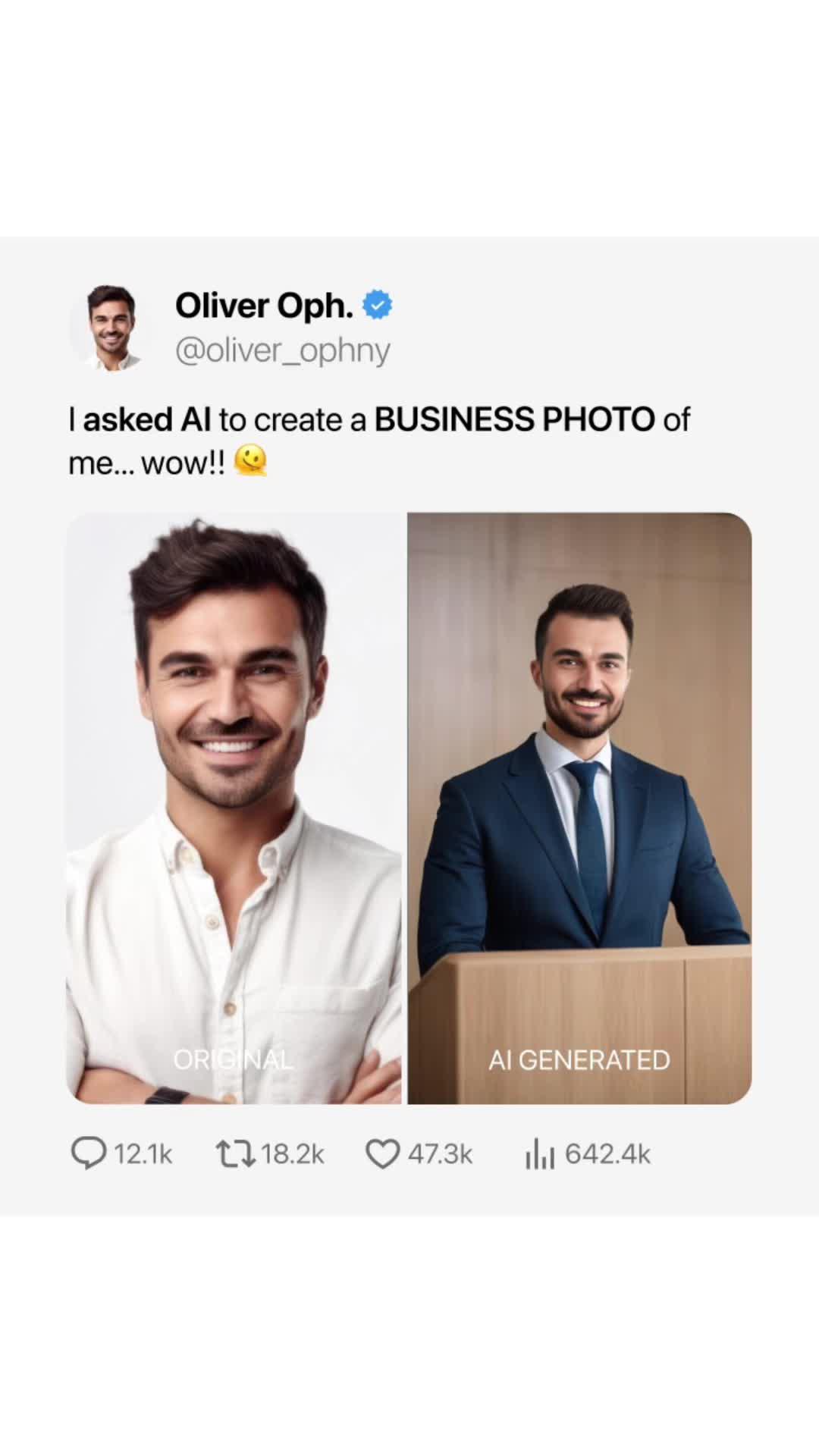 Create new profile picture with AI!