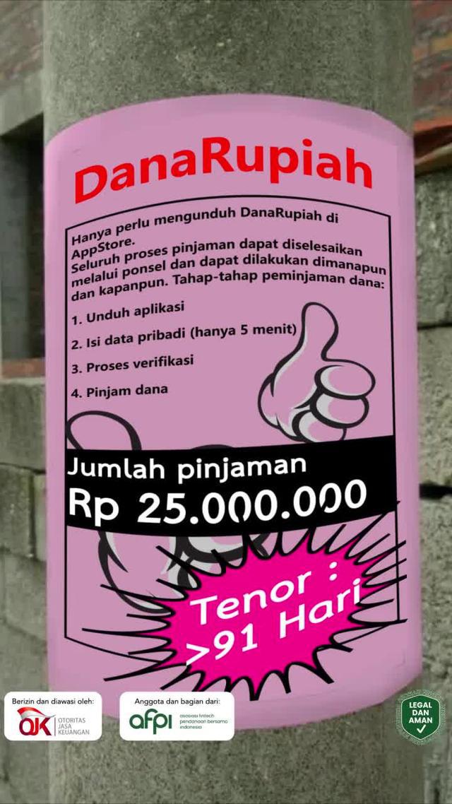 pinjaman hingga Rp 25.000.000,dapatkan uang tunai kapan saja