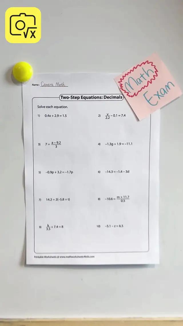 Solves all your math problems.