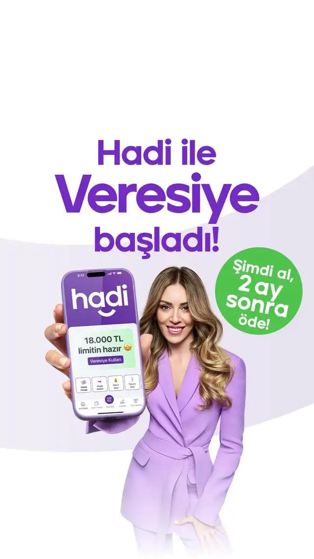 Hadi Veresiye ile tüm A101’lerde şimdi al, 2 ay sonra öde! Hadi sen de üye ol. 