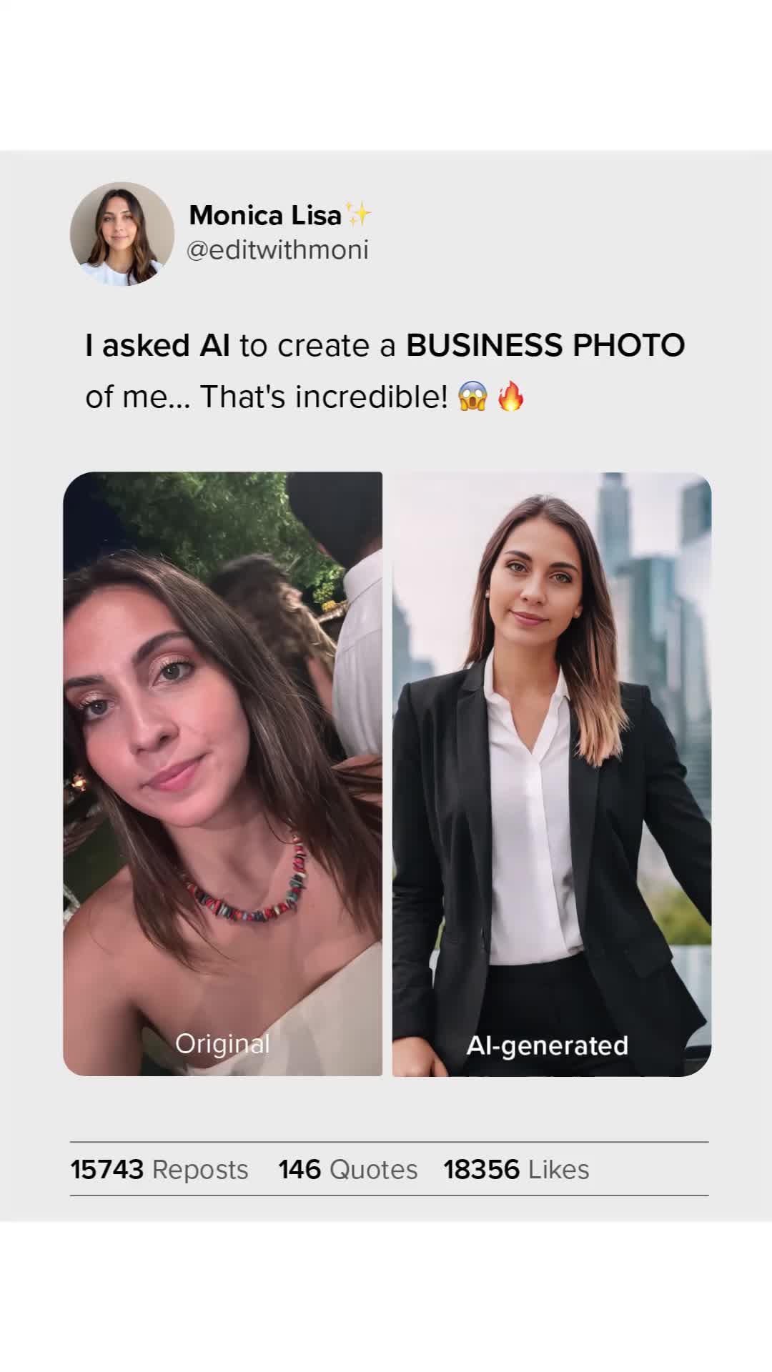 Create your AI Business Photo