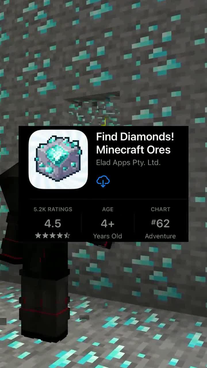 Find diamonds and any other ore in Minecraft