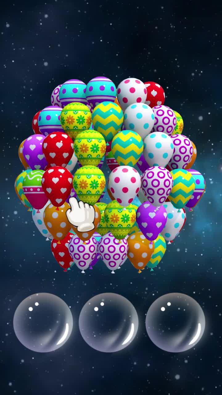 Enjoy the best balloon triple match game