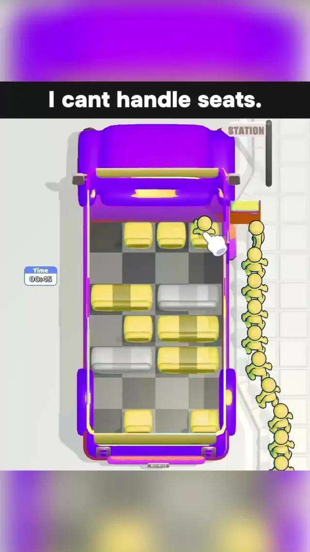 Move the seats to get passengers!
