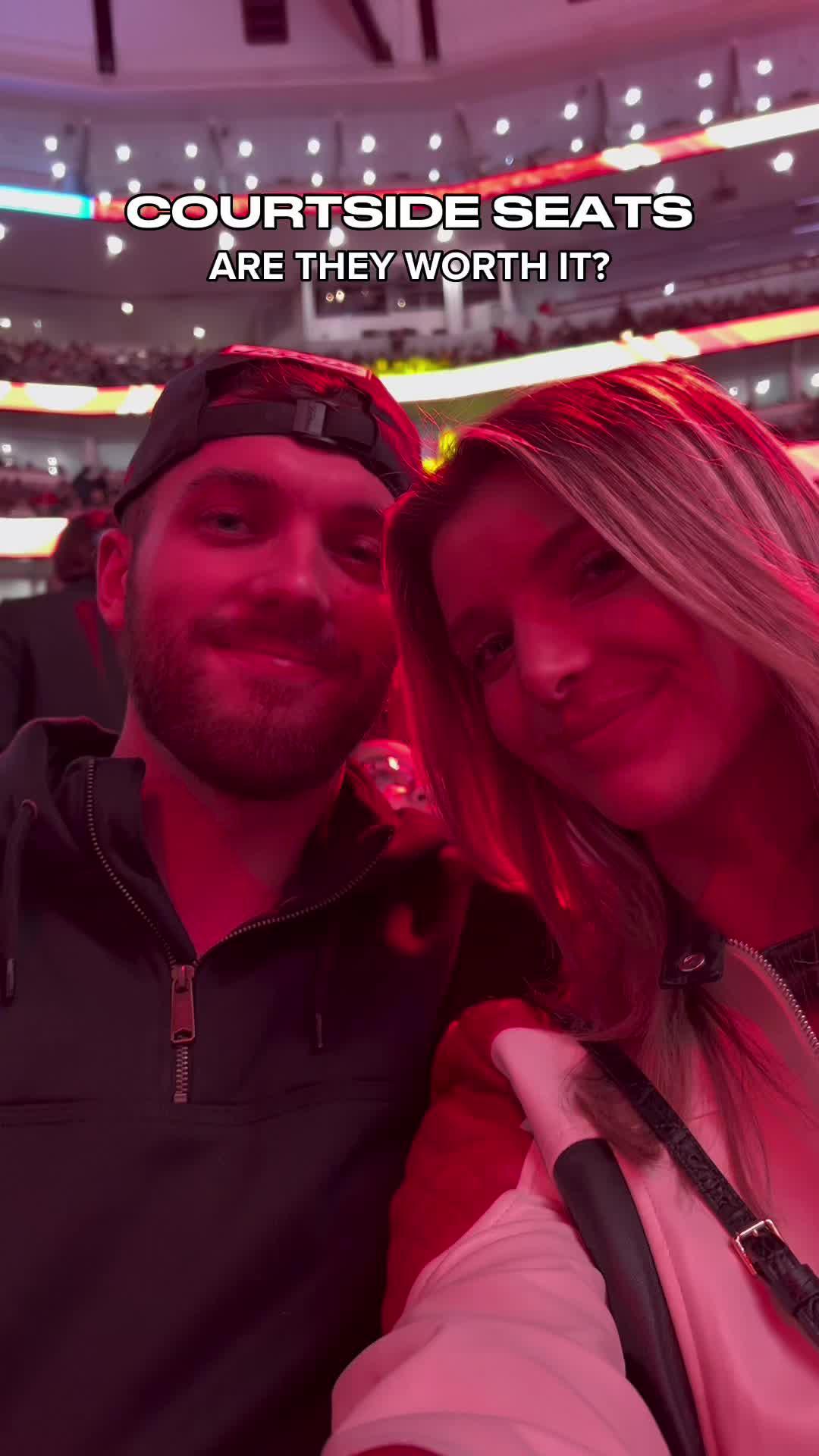 Sit court side with me ❤️‍🔥🏀 @gametime #gametime #chicagobulls #courtsideseats #nbabasketball