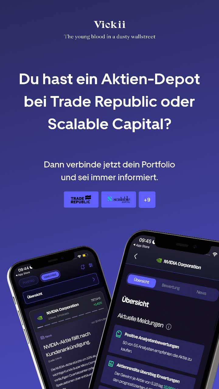 Fehlen dir auch Infos in der App? Dann lad dir jetzt kostenlos Vickii runter und ergänze dein Depot!
