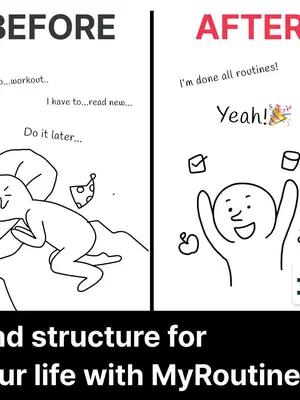 Do you want to build good habits? Now, Start a structured day with MyRoutine! Manage daily habits.