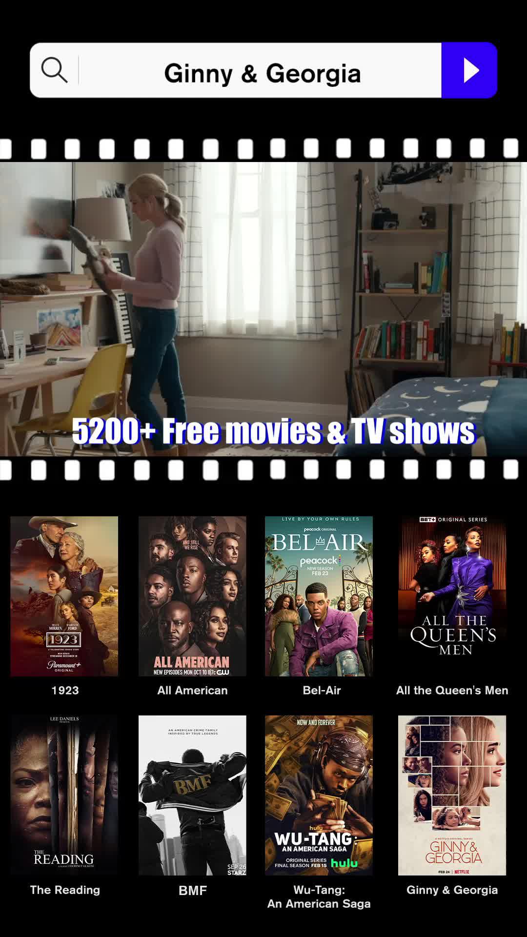 Watch your favorite movies and TV shows for free with our app