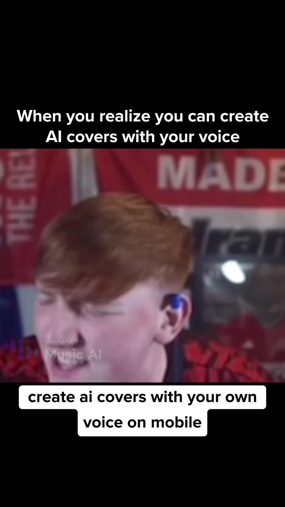 Create AI covers with your own voice on mobile