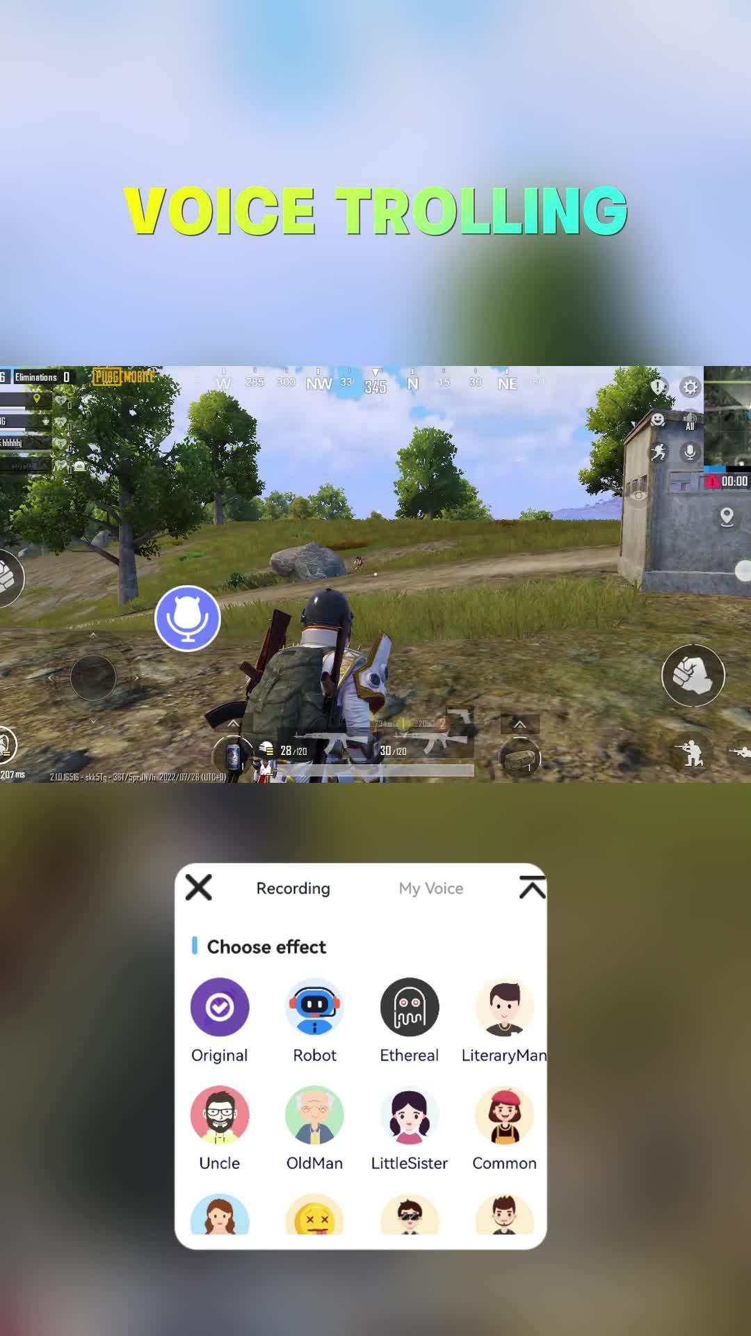 Voice changer that can be used for chatting, singing and playing games