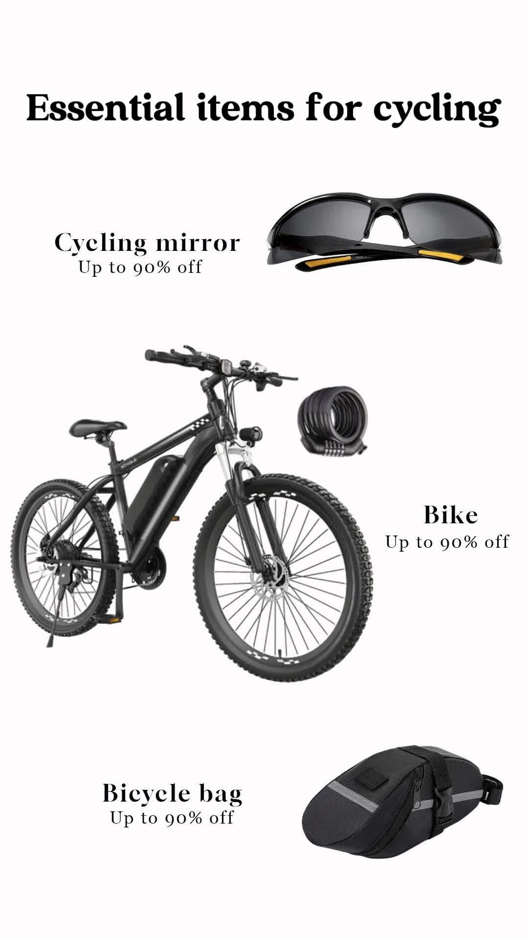 Essential items for cycling Code: dpy3548 for #temu up to 90% off or check link in 🔍90% off code: dpy3548  https://temu.to/m/ubwrntz9zfv (app new users only with qualifying orders) Free shipping on items shipped from Temu, Free Returns for up to 90 days! #outdoor #sports #temuoutdoor #temusports #temuoutfits #sportsequipment
