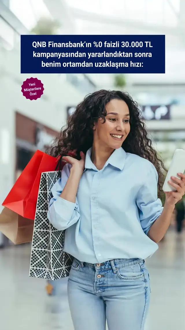 Yeni Müşterilere Özel Faizsiz 30.000 TL Fırsatı QNB Finansbank'ta!