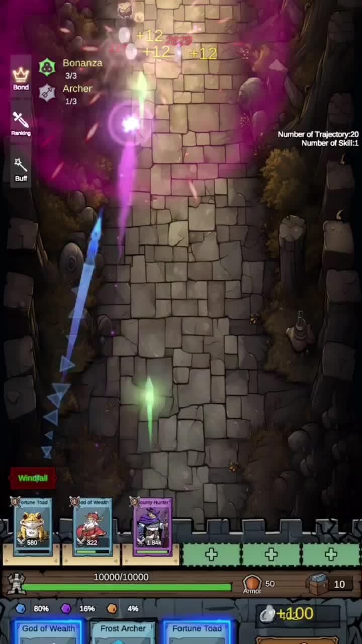 Fight the monsters with your whole army.