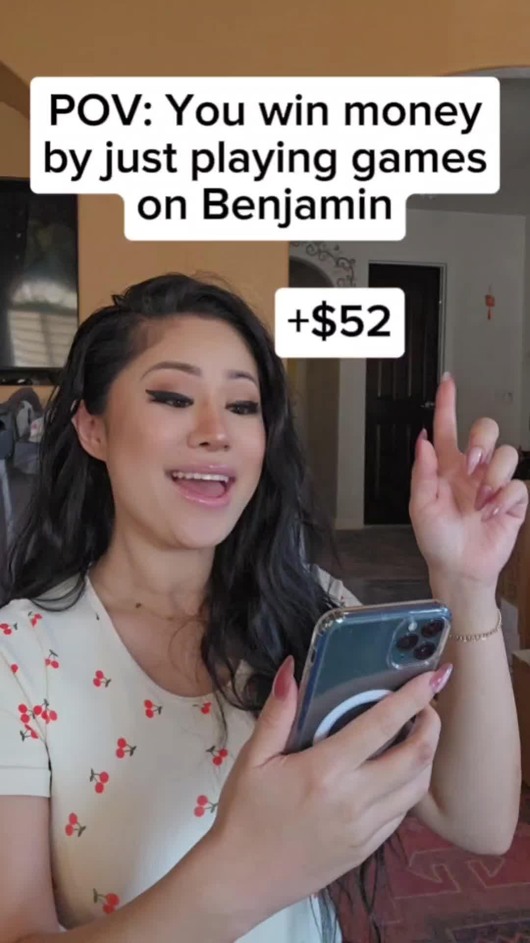 Benjamin pays real cash straight to your bank account