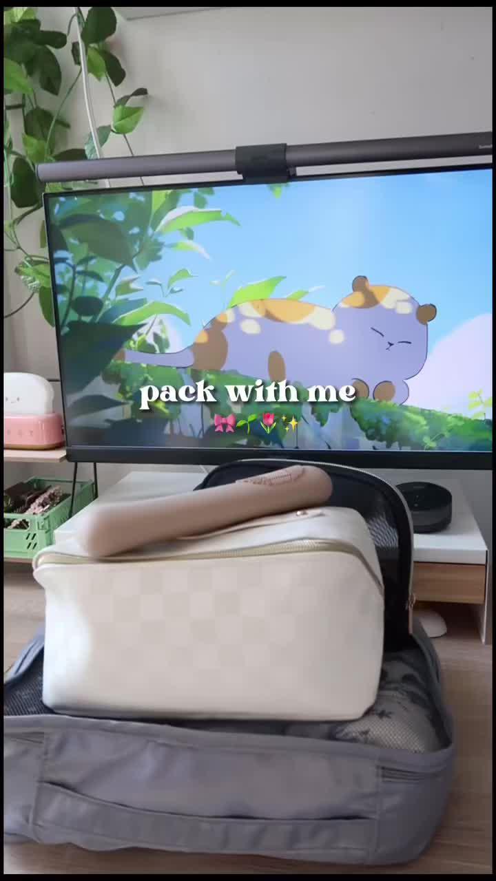 pack with me ✨🌷🌱 got the cutest travel accessories from @Temu  use code dkz6439 in Temu search for 3-10 free gifts #travel #travelbag #travelaccessories #temuhaul #temu
