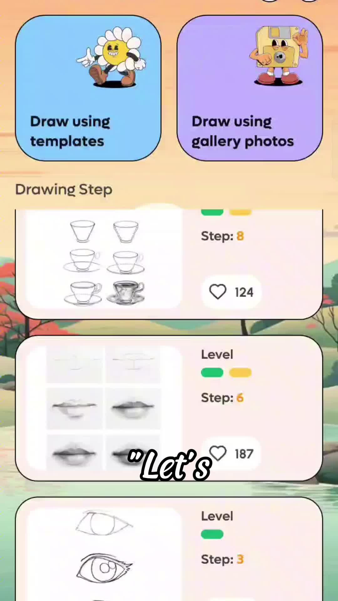 Make a sketch and paint it