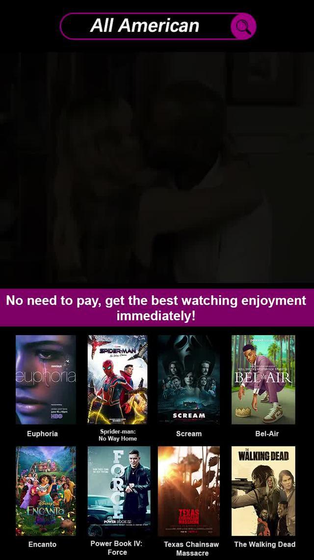 Watch movies for free！！！