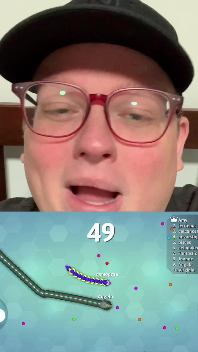 🐍.io 🔥 This game is SO FUN. #snakeio #snakechallenge #carsondrae #game #fun #fyp #foryou #game