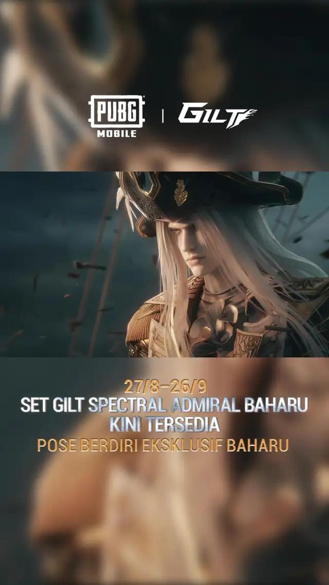 Badai laut makin bergelora. Set Gilt Spectral Admiral terbaru dan Senjata Boleh Naik Taraf Mystic Kraken - ACE32 perlu mengepalai bahtera sehingga 26 September ini! ⚓ Serap kuasa set Gilt terbaru dengan Pose Lobby Eksklusif sekarang! #PUBGMAdmiralSet330 #PUBGMACE32GUN330 #PUBGMOBILEMY 