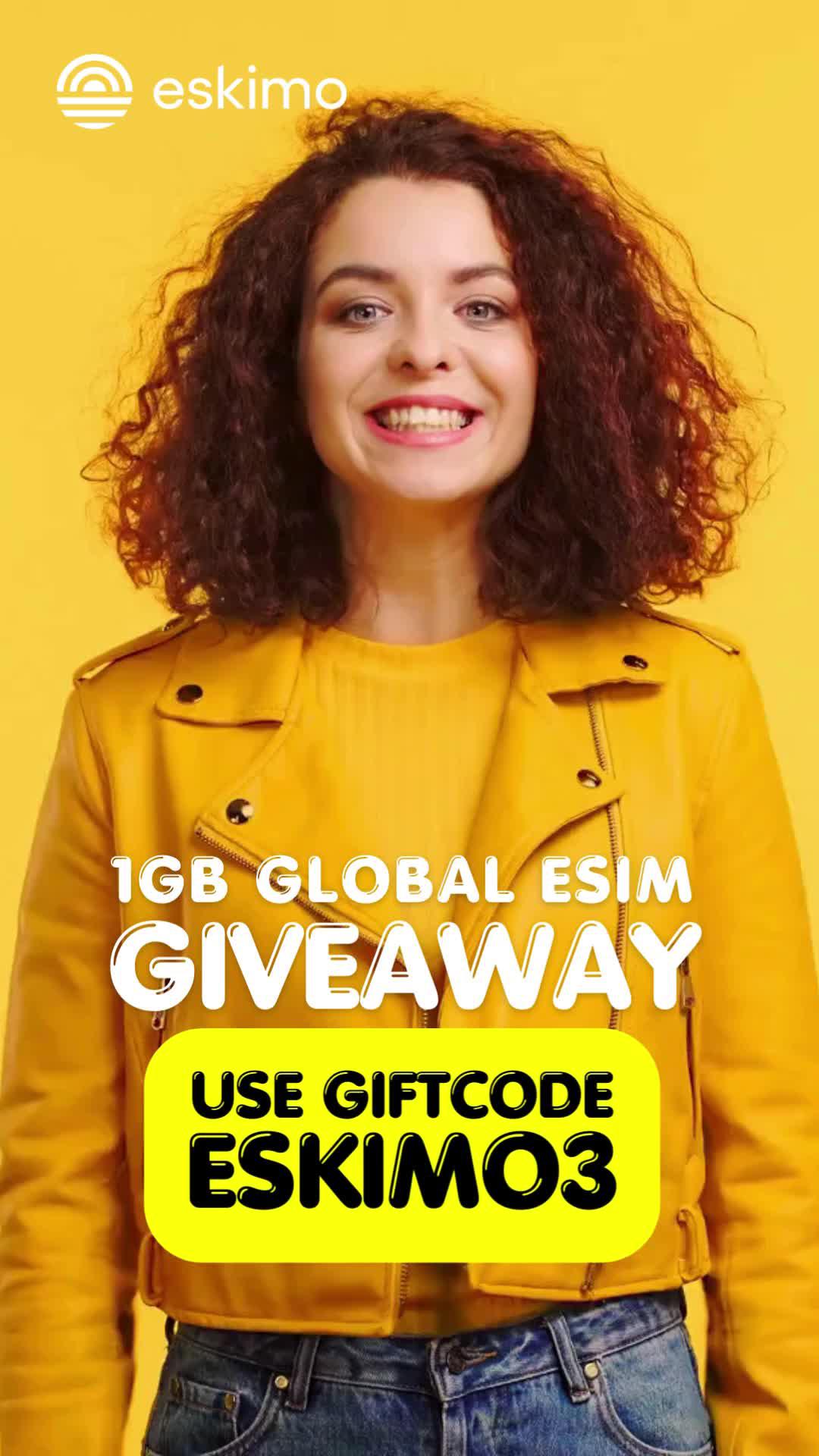 It’s Free! No purchase required - ⁠Download Eskimo app to redeem - ⁠Data is valid for 2 years.