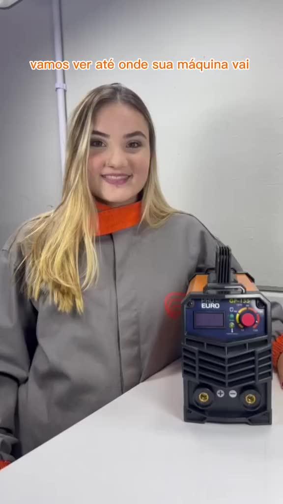 Solda Inversora 155a Pro Euro 110v Eletrodo E Tig - Completa