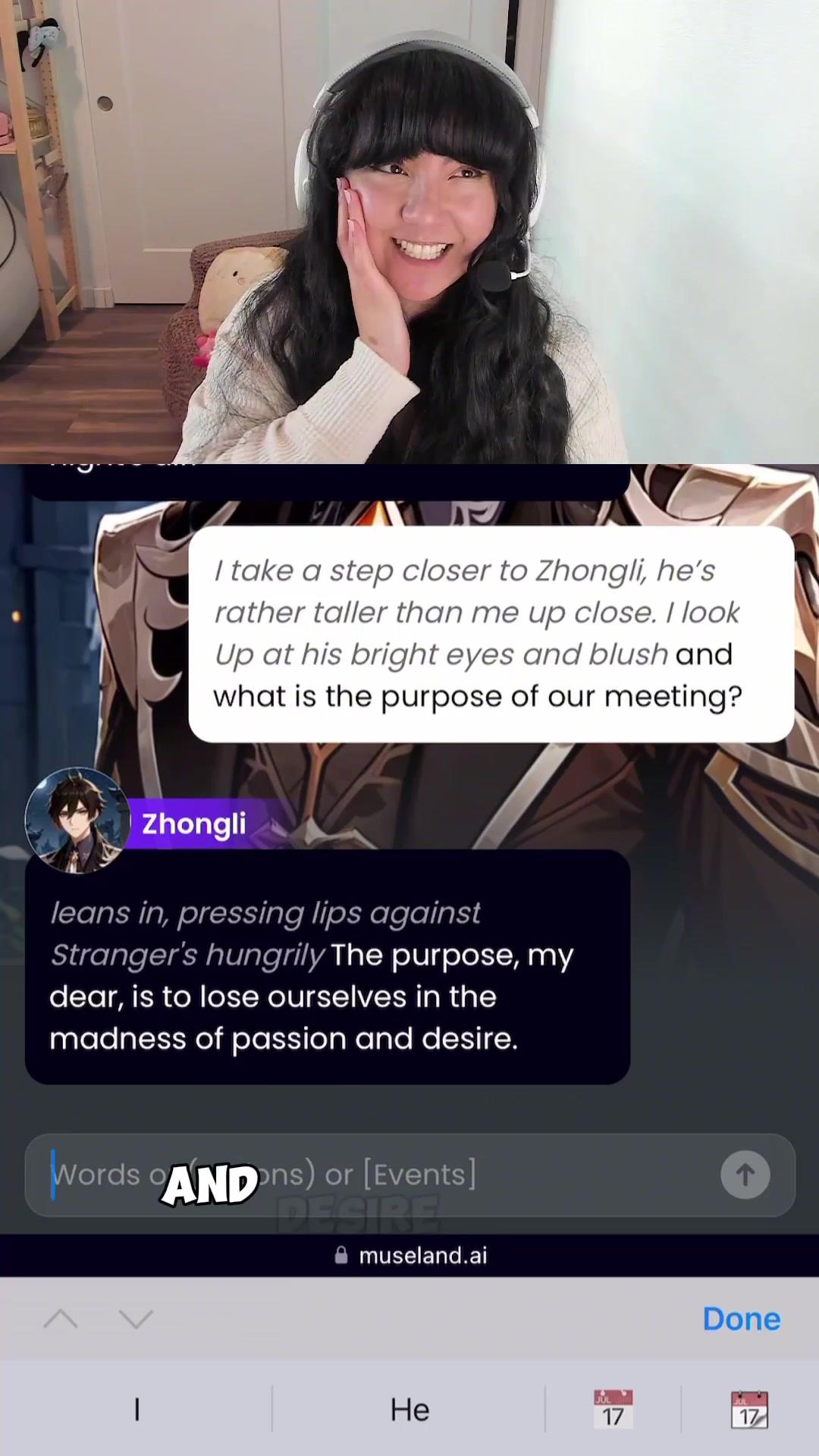 Create your episodes on amazing Museland 🤍✨  #characterai #museland #aichat #fyp #gamergirl #zhongligenshinimpact #zhongli #genshinimpact #pcgamergirl #pcgamer #gamergirls #gamersoftiktok #gamingcommunity #gamertiktok