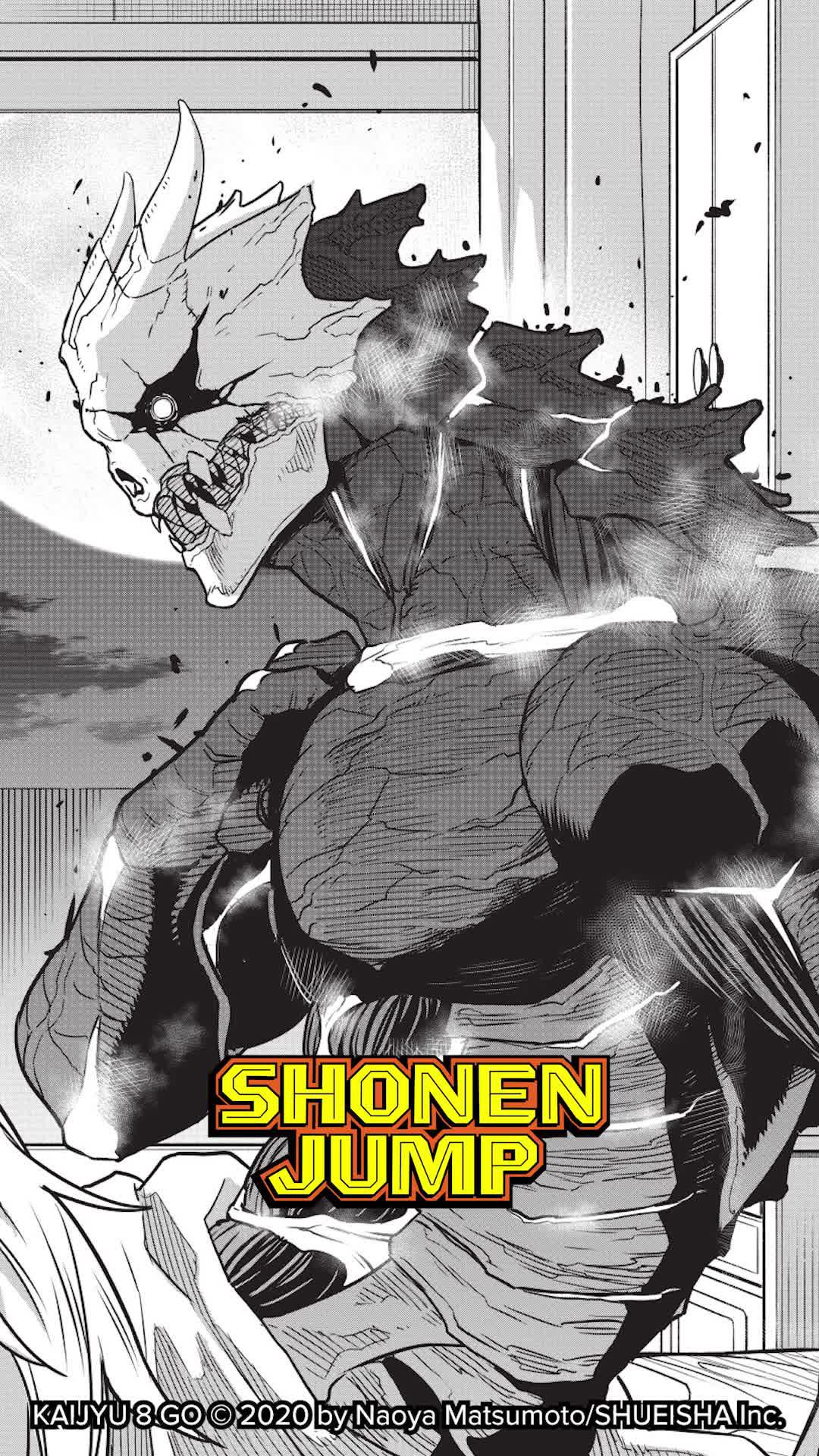 Download the Shonen Jump app to read chapters of Kaiju No. 8!