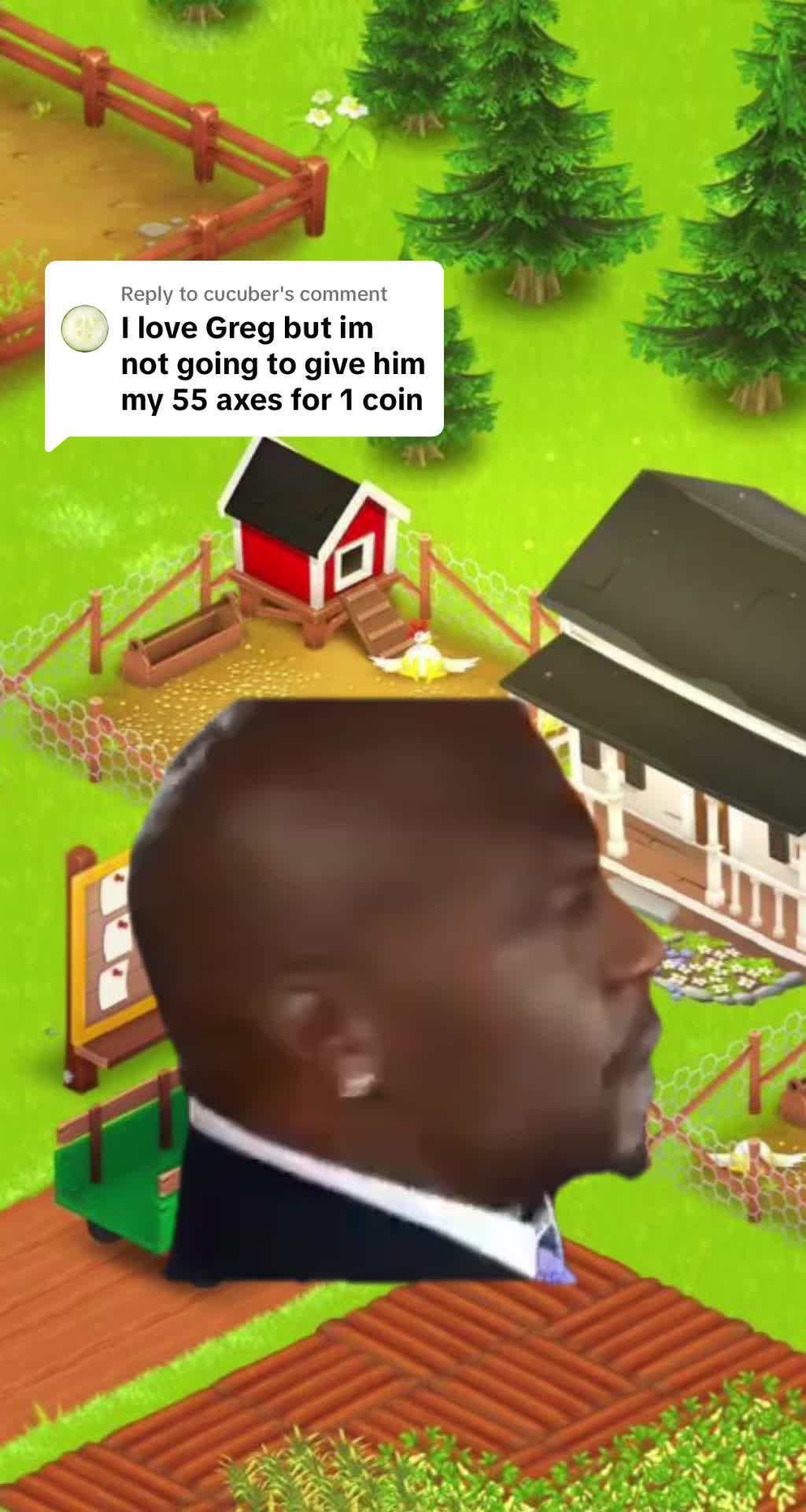 Replying to @cucuber  If Greg is asking for it, there must be a very good reason 👨🏻‍🦰 #hayday #supercell #mobilegaming #gaming #game #gamer #mobilegames #CapCut #GregTok #trending