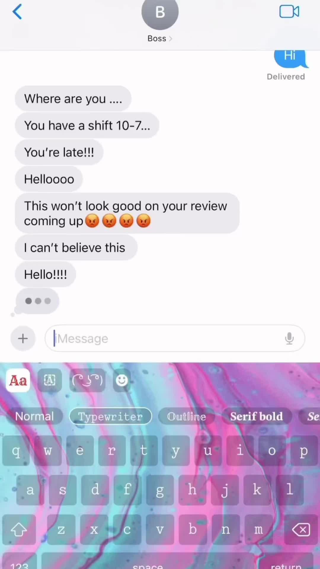 Make your keyboard and text cool