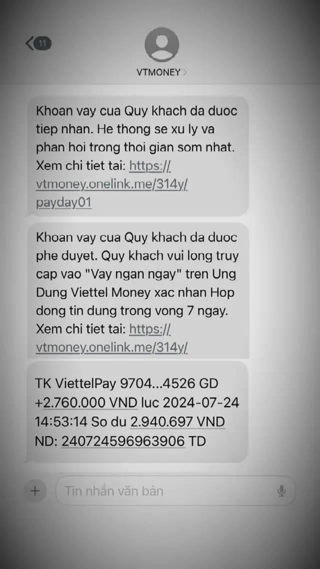 “Vay ngắn ngày” từ 2tr7 #viettelmoney #vaytien #viettel 