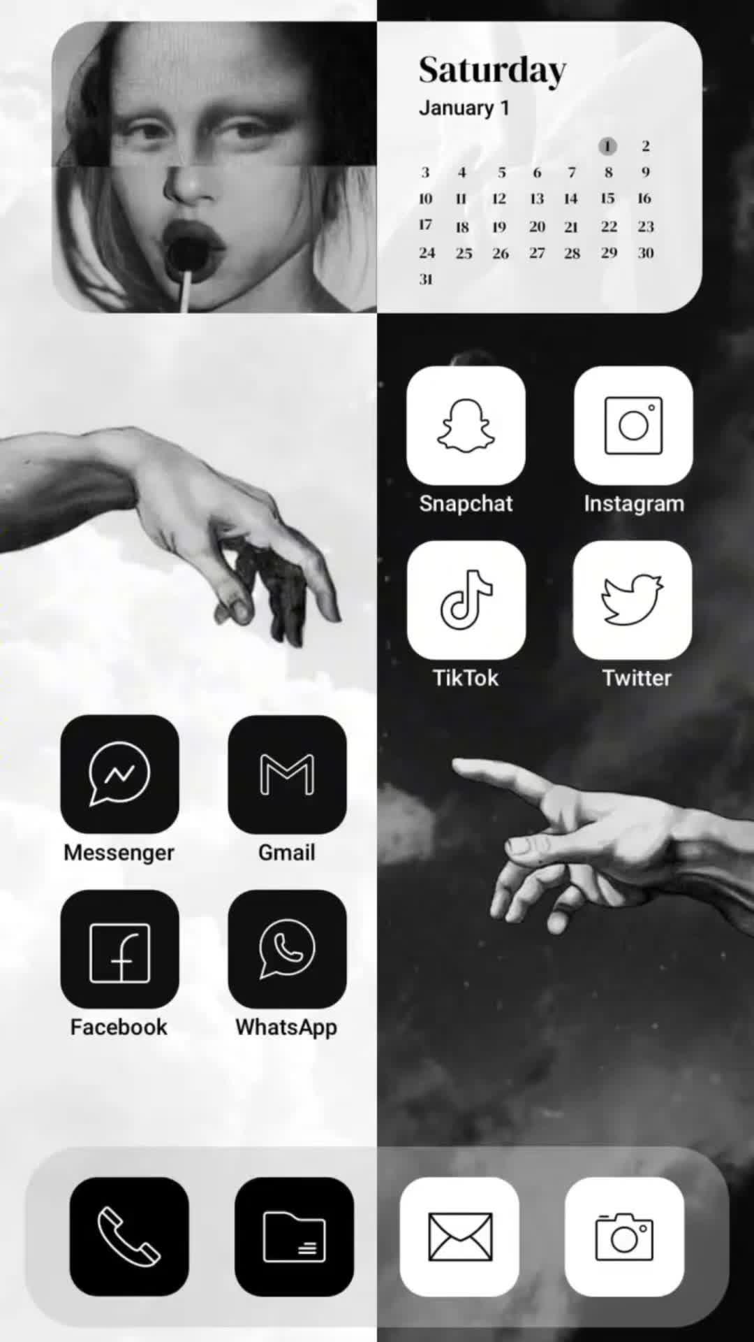 Set exclusive widgets & themes for your Phone!