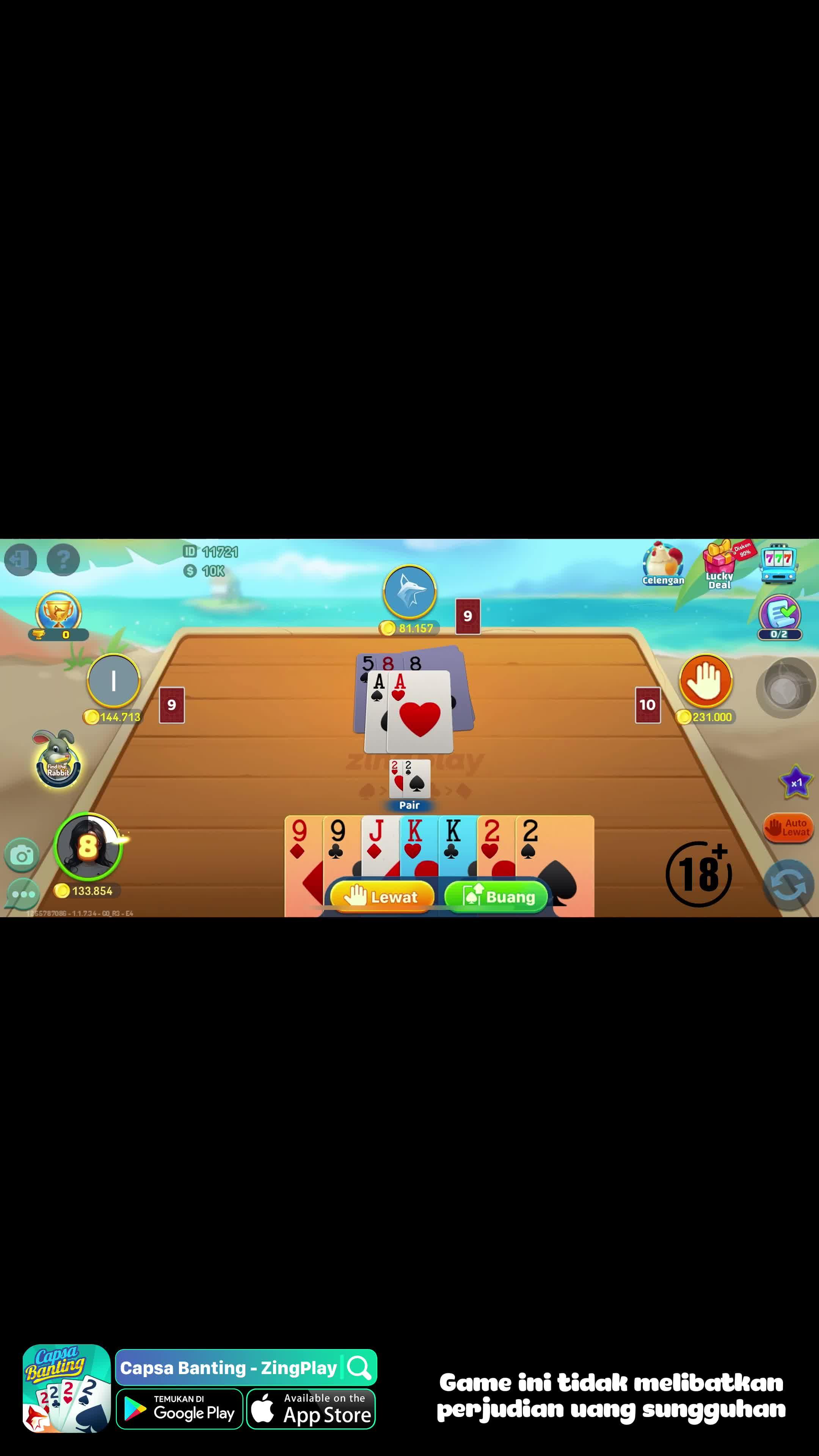 Big 2 Capsa Banting no.1 di Game Mobile