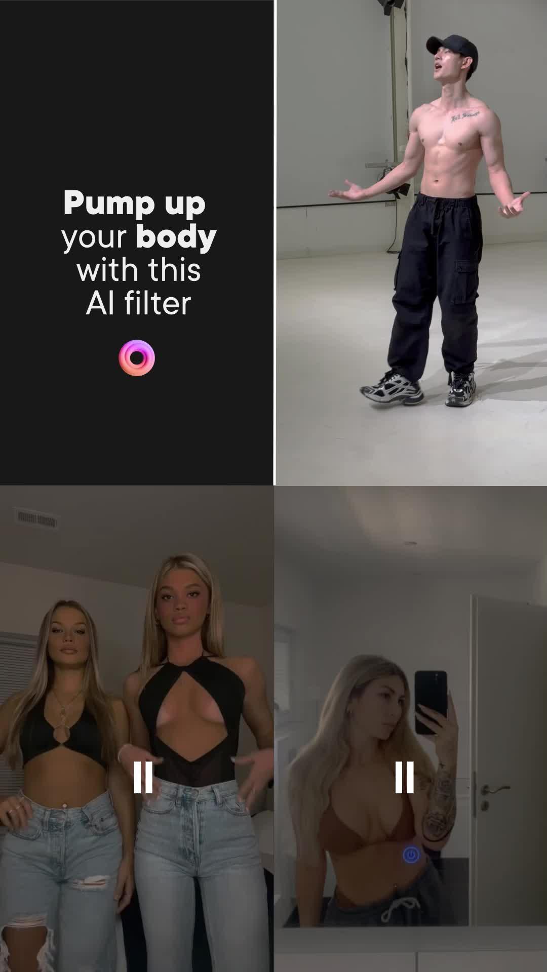 Boost your muscles with AI effect