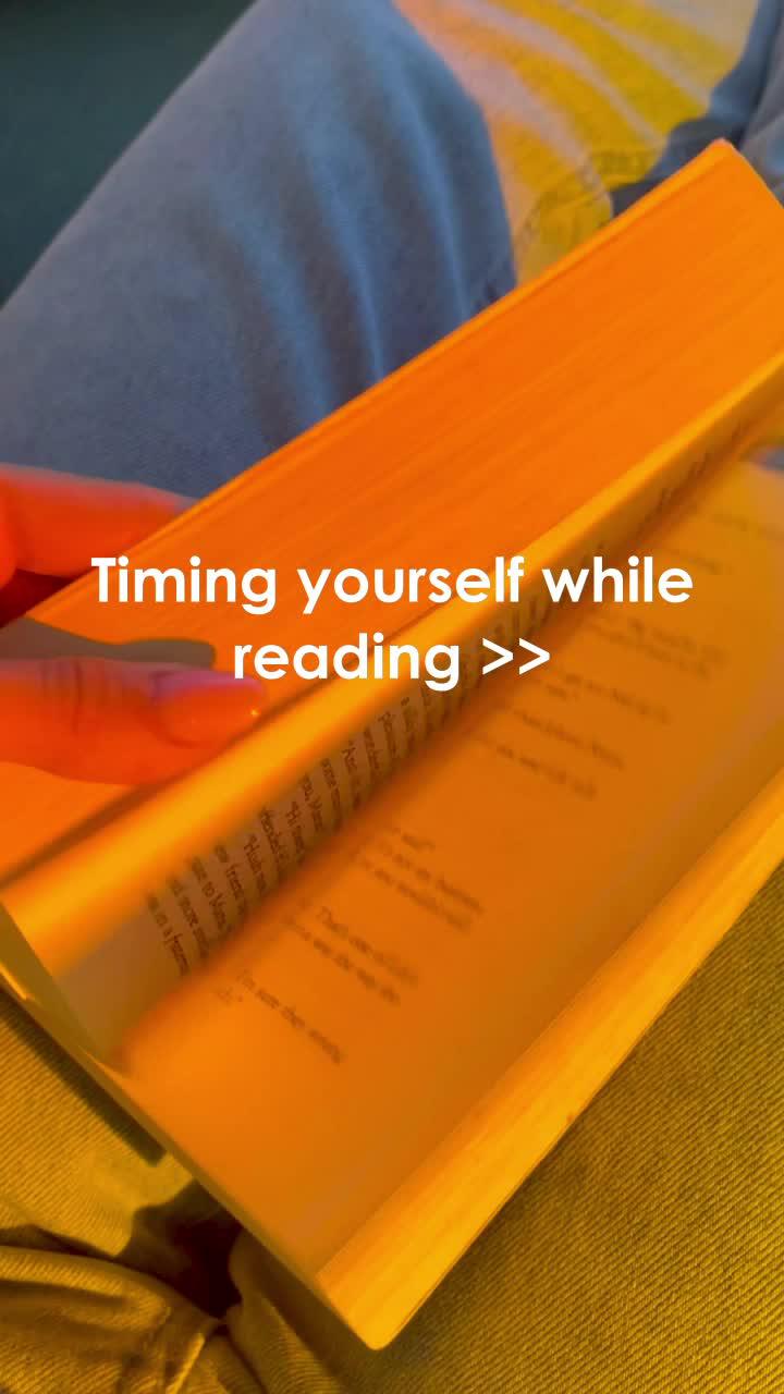 Time yourself while reading