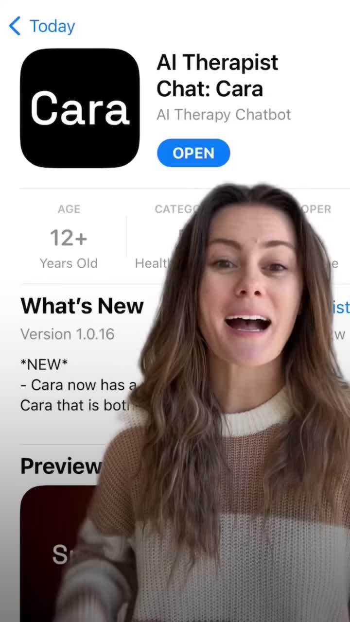 Download Cara now for better mental health well-being! Available on the iOS App Store. Link in profile. #mentalhealth #mentalhealthmatters #mentalhealthawareness #therapy #therapytiktok #therapytok #mentalhealthtiktoks #chatgpt #ai