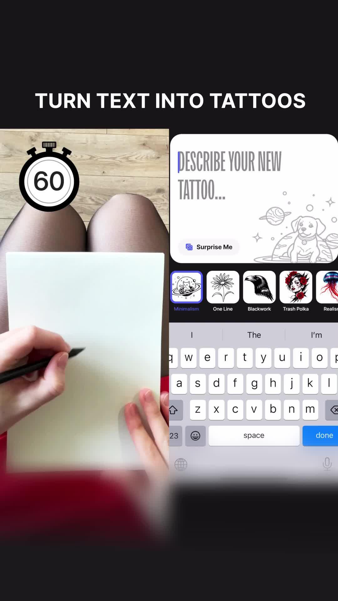 Generate tattoo sketches with AI