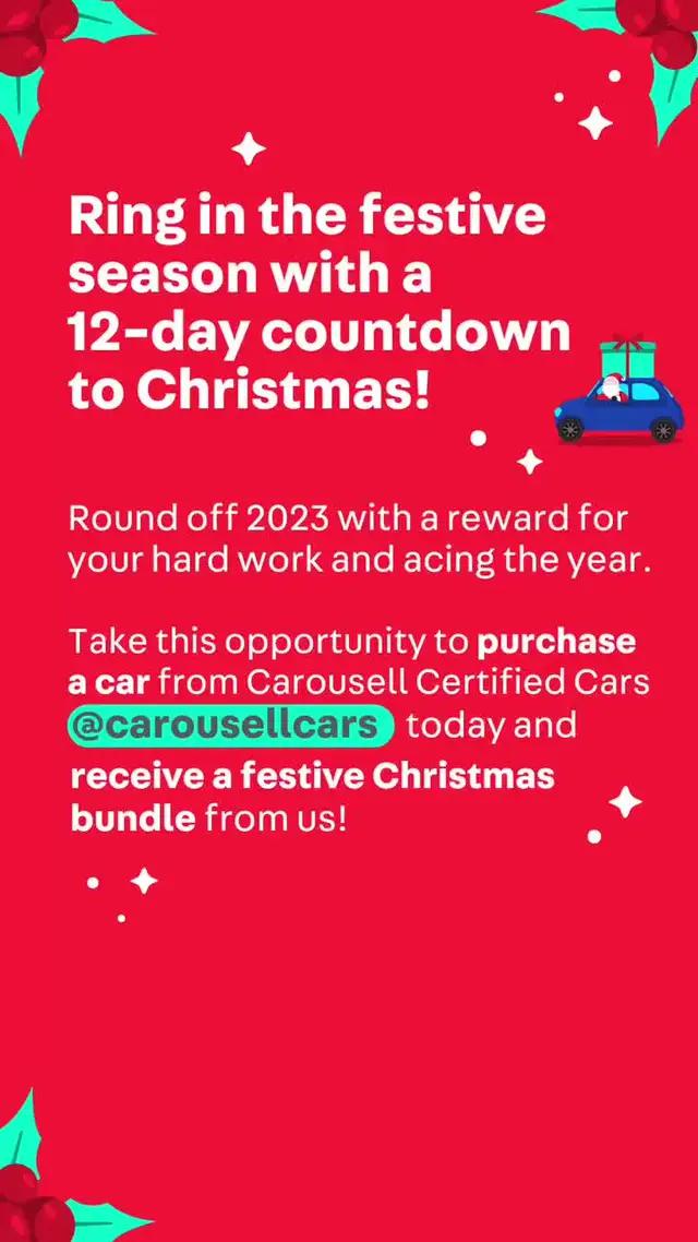 Buy a Carousell Certified Car and get a festive Christmas bundle!