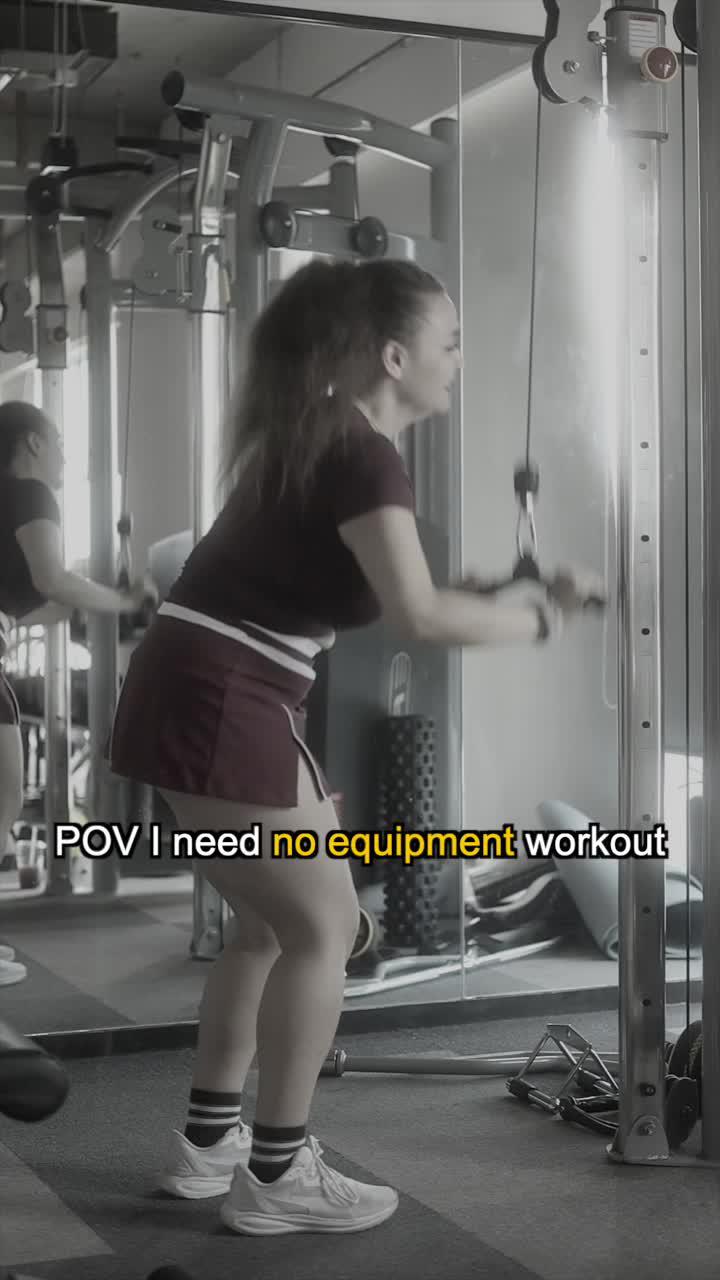 Lazy girl workout! Workout at home at any time, with zero equipment.