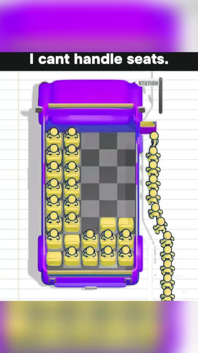 Move the seats to get passengers!