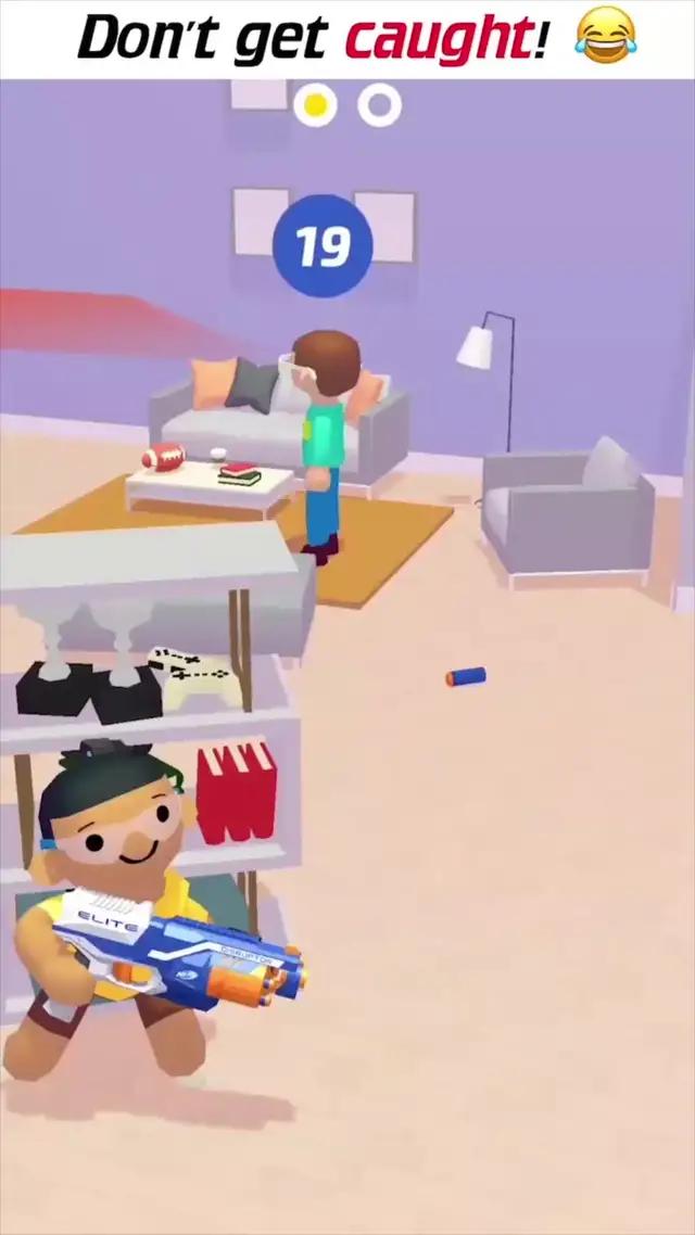 Official NERF Game : Don't get caught and prank them' all