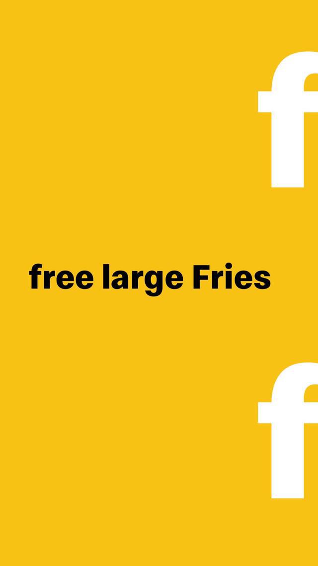make a fries run. u deserve it