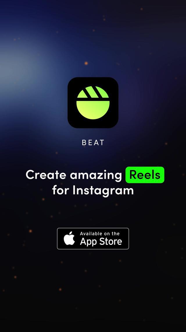 Create the best Instagram reels with BEAT reel maker!