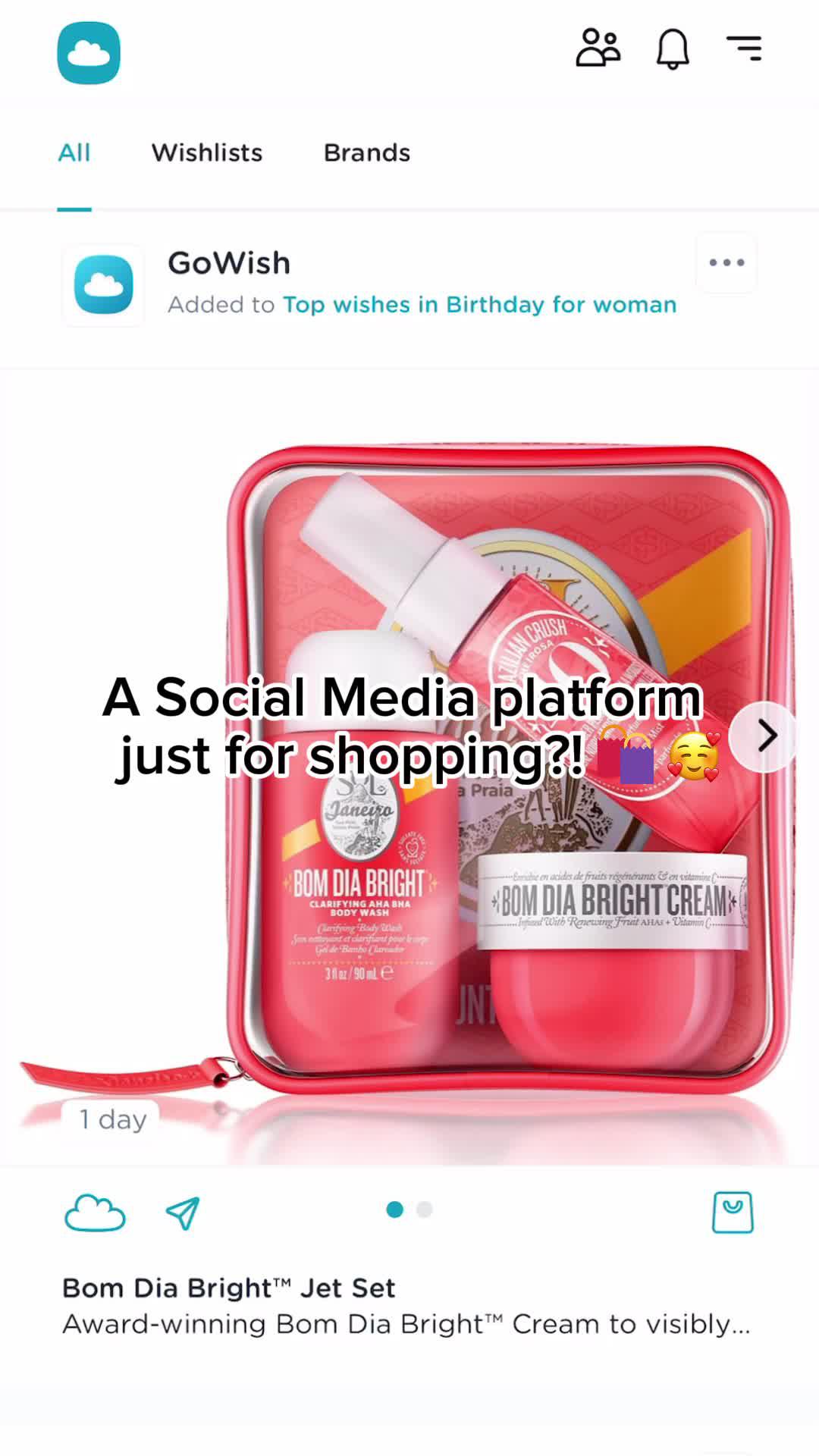 download GoWish now ☁️